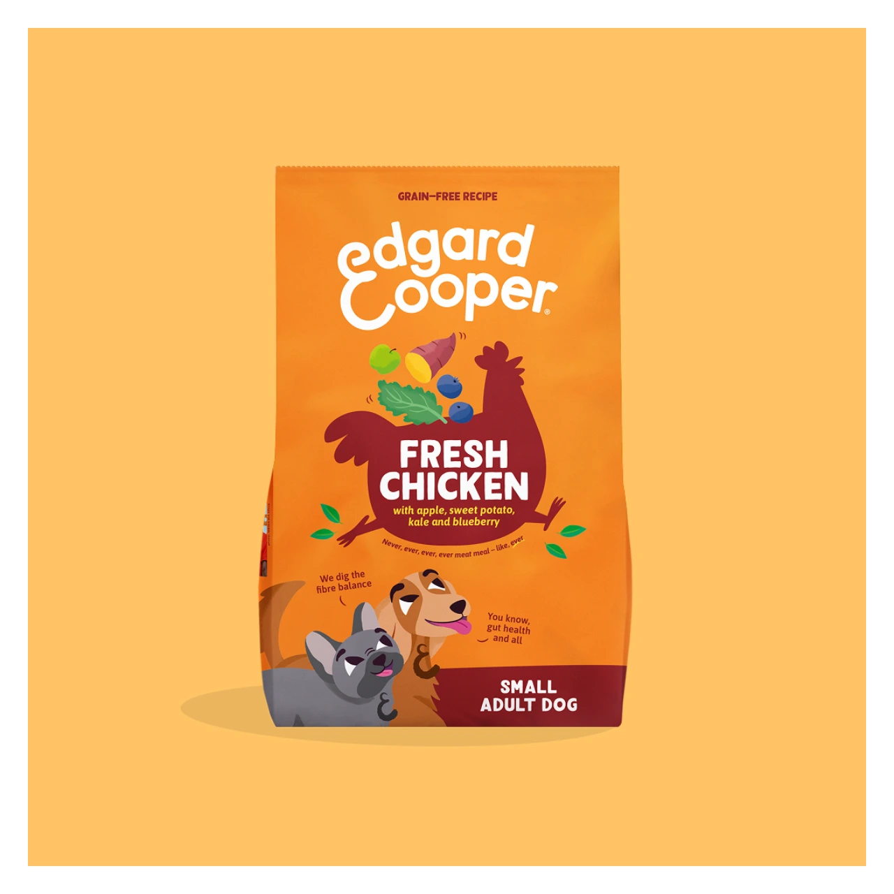 Edgard & Cooper Fresh kylling kornfrit hundefoder 3 kg